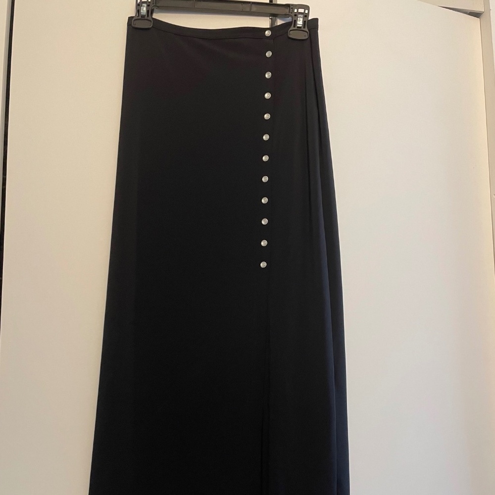 Agnes B black midi skirt